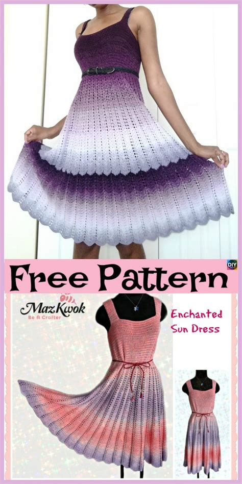 Beautiful Crochet Flare Dress Free Patterns Diy 4 Ever Crochet