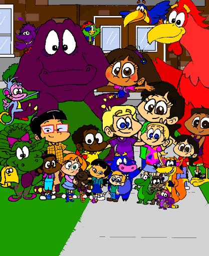 Barney Dora Friends Season 1 Cast By Purpledino100 On Deviantart