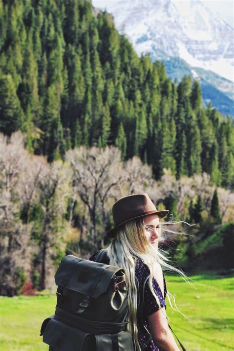 Girl Hiking Hike Langly Blonde Hat Free People Model