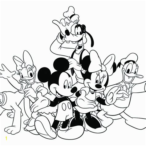 Coloring is a positive activity for child development. Mickey Mouse and Friends Coloring Pages | divyajanani.org