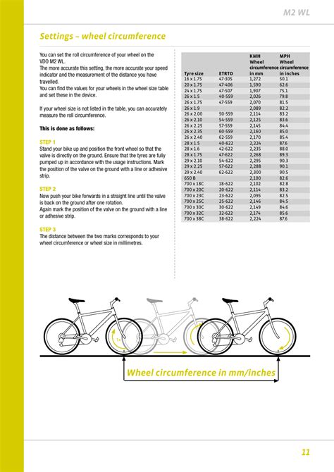 Bicycle Wheel Size Chart For Computer