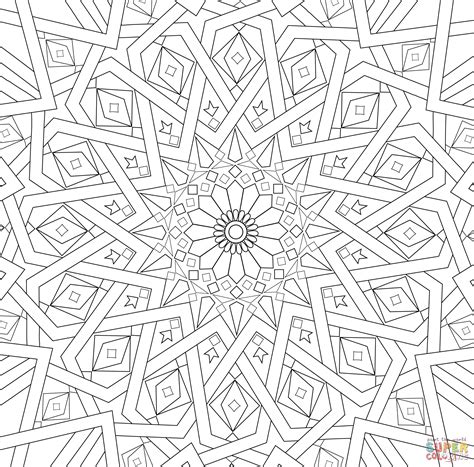 Coloriage - Mosaïque islamique traditionnelle | Coloriages à imprimer