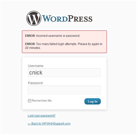 It is the same with repeated sending the same message or reattempt to resend the messages many times. How To Unlock Too Many Failed Login Attempts for WordPress