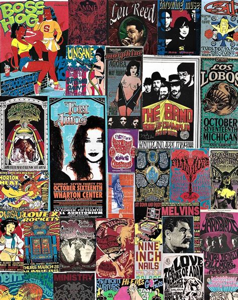 Classic Rock Poster Collage 24 Painting By Doug Siegel Pixels