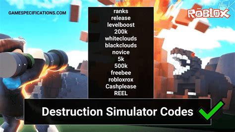 (july 2021) | roblox codes secret/workingthank you for watching guys please consider subscribing and like and hit the notification bell. All 27 Roblox Destruction Simulator Codes [July 2021 ...