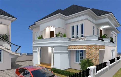 Nigerian House Plan 5 Bedroom Moderate Duplex