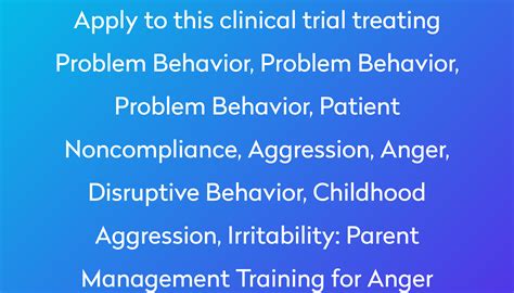 Parent Management Training For Anger Clinical Trial 2022 Power