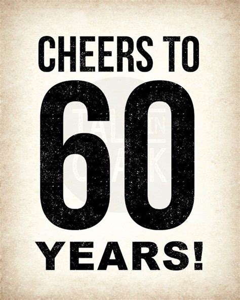 60th Birthday Printable Sign Pack 60th Birthday Digital Etsy 60th