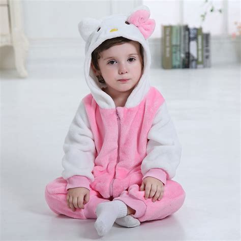 Us 2632 Baby Pink Hello Kitty Onesie Kigurumi Pajamas Kids Animal