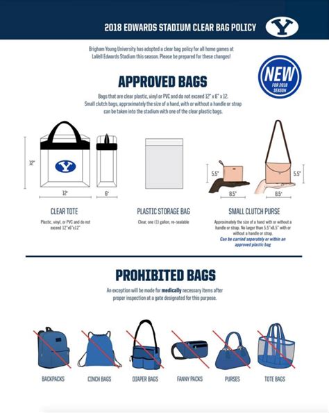 New Clear Bag Policy For Lavell Edwards Stadium The Daily Universe