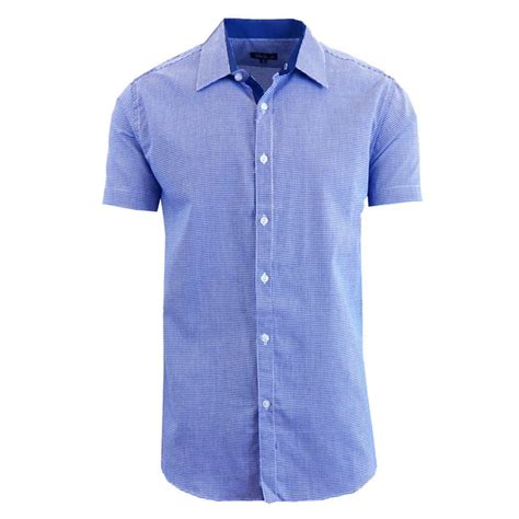 Gbh Mens Short Sleeve Slim Fit Casual Dress Shirts S 2xl Walmart