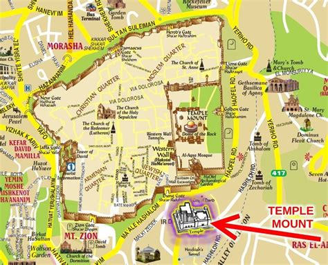 Image Result For City Of David The Real Temple Mount Jerusalem Map