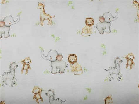 Safari Sea Island Cotton Baby Knit Fabric Print By Spechler Vogel
