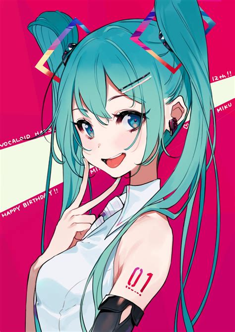 Lovely Miku Vocaloid Anime Pigtail Passion