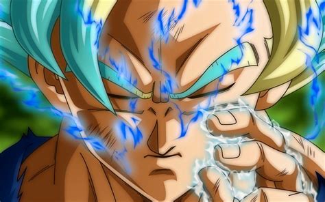Download Wallpapers 4k Blue Goku Close Up Super Saiyan