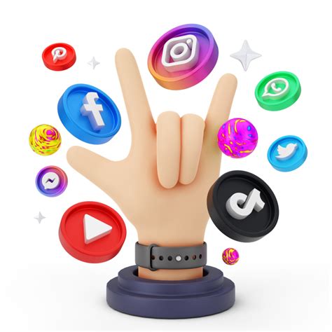 Social Media And Digital Marketing 3D Illustration 11064694 PNG