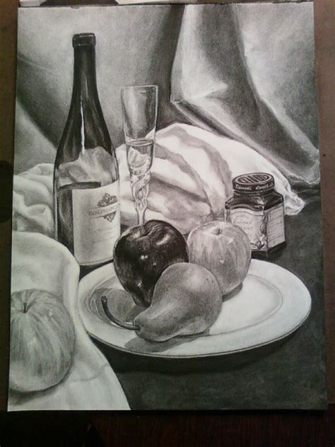 Still Life Charcoal Final By Astercrow On Deviantart