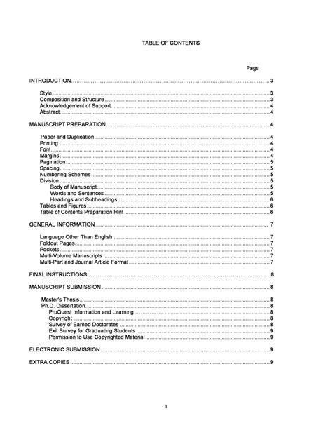 A literature review usually does not contain a table of contents, but instead contains a standard title page, introduction, and list of references. 20 Table of Contents Templates and Examples ᐅ TemplateLab