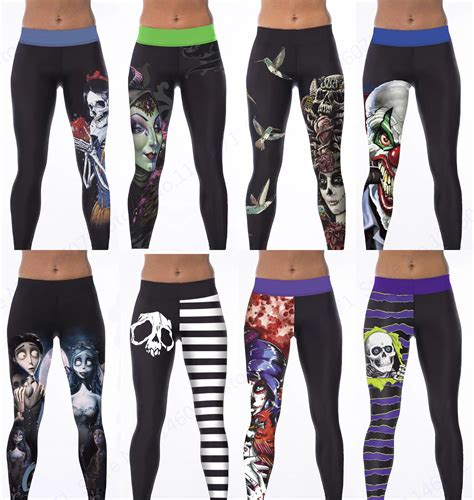 Corpse Bride Yoga Workout Pants Snow White Evil Queen Sports Running