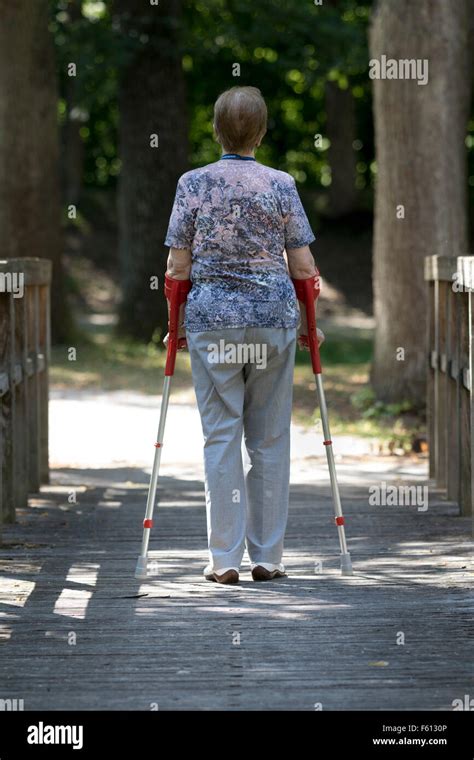 Elderly Woman Rear Walking Hi Res Stock Photography And Images Alamy
