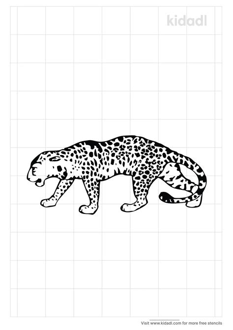 Free Jaguar Stencil Stencil Printables Kidadl