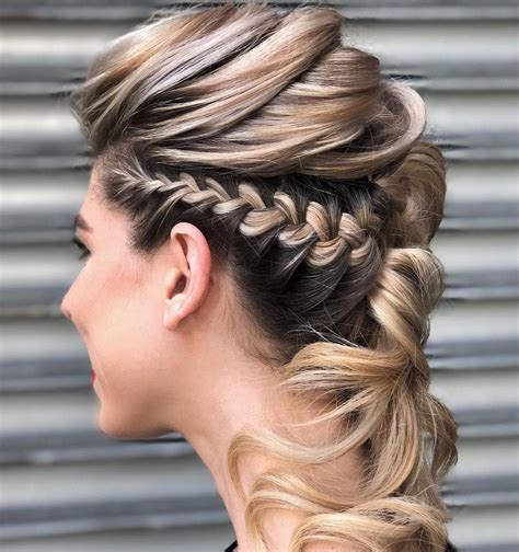 Check out the below mohawk inspired haircuts. 60 Trendiest Updos for Medium Length Hair (With images ...