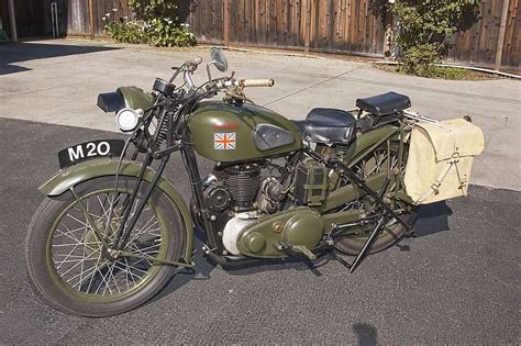 1940 Bsa M20 Military Motorcycle Sfgate