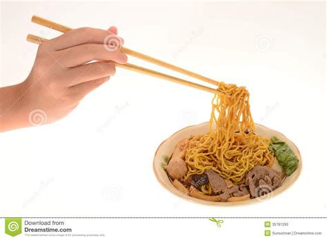 Seems like rubbish advice right? A Bowl Of Noodles Stock Photos - Image: 35781293