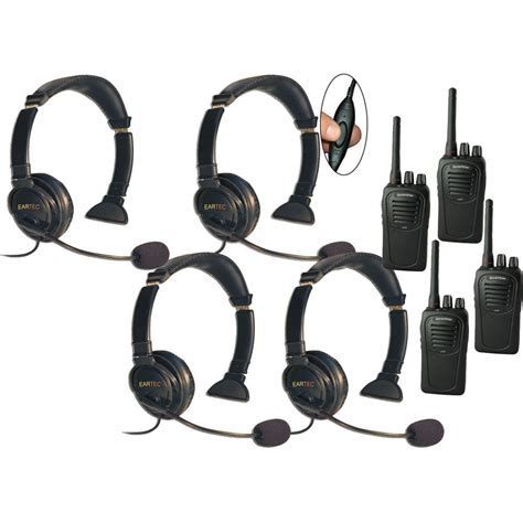 Eartec 4 User Sc 1000 Two Way Radio System With Lazer Lzsc4000il