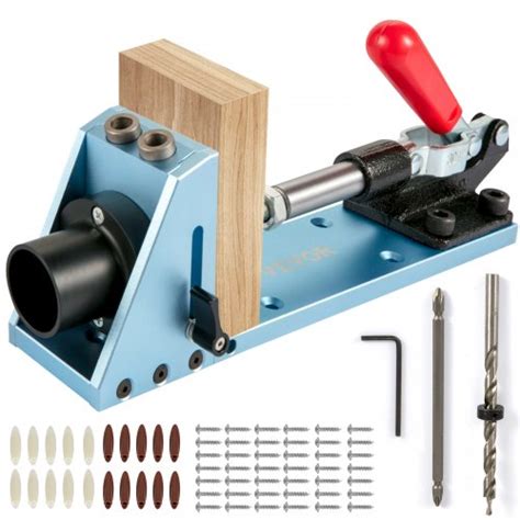 Vevor Pocket Hole Jig Kit M4 Adjustable And Easy To Use Joinery