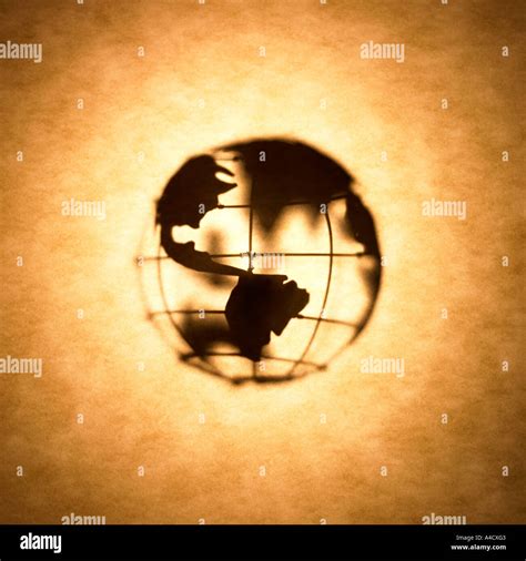 Globe Silhouette World Globe Stock Photo Alamy