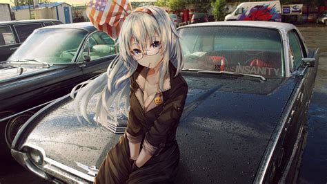 Anime Girl With Car Wallpapers Wallpaper Cave