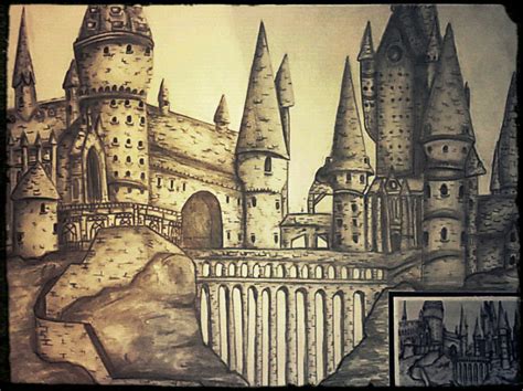 Draw Hogwarts Castle