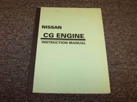 Nissan Model Cg Cg10 Cg13 Engines Owner Owners Operator And Instruction