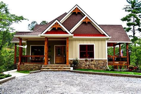 Craftsman Bedroom Lake House Plan Walkout Basement Wedowee Creek