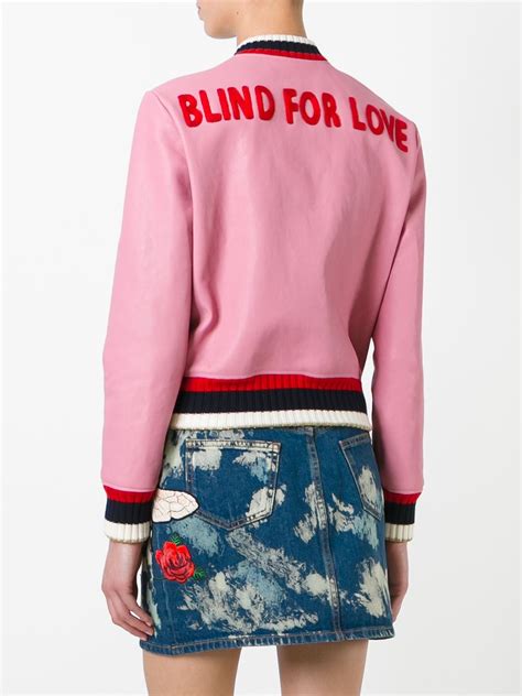 Gucci Blind For Love Bomber Jacket Farfetch