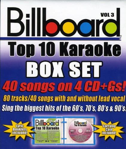 Billboard Top 10 Karaoke 3 Cd