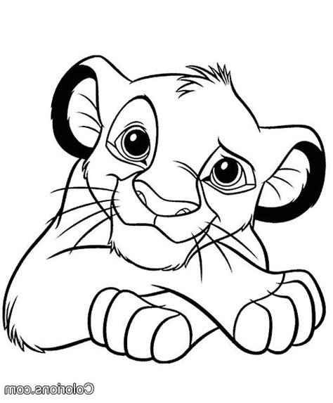 roi lion coloriage genial en ligne garde du le easy disney drawings