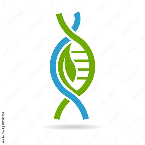 Biology Dna Logo Vector Graphic Design Stock Vector Adobe Stock