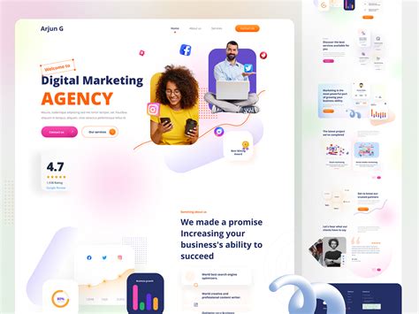 Digital Marketing Agency Landing Page Uplabs