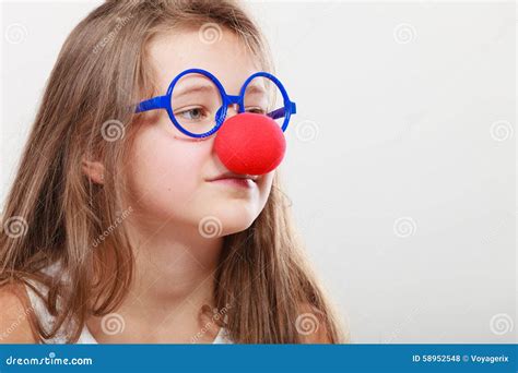 Funny Disguise For Little Girl Stock Photo Image 58952548