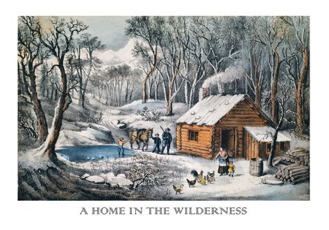 Cabin In Woods Vintage Art Free Stock Photo Public Domain Pictures