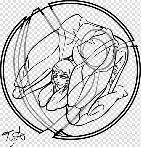Line Art Drawing M Csf Contortionist Transparent Background Png
