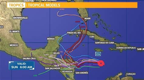 Tropical Storm Eta Update Storm Moving Toward Central America