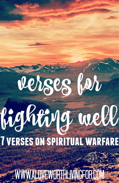 Spiritual Warfare Verses 7 Scriptures To Inspire You To Fight Well