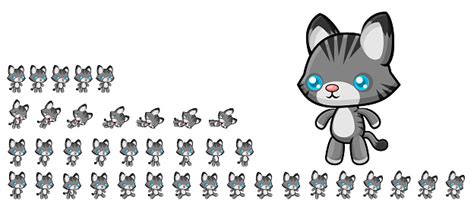 Animated Cat Game Sprites Stock Illustration Download Image Now Istock