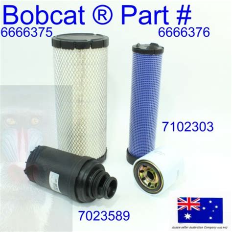 Fits Bobcat Air Cleaner Engine Oil Fuel Filter 6666375 6666376 7012303