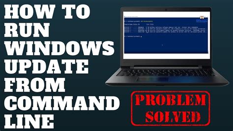 How To Run Windows Update From Command Line Youtube