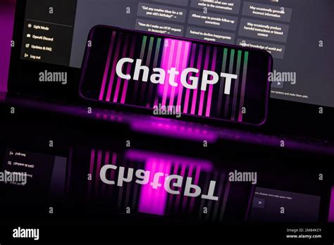 ChatGPT auf dem Computer. Chat GPT ist ein KI-Chatbot mit künstlicher