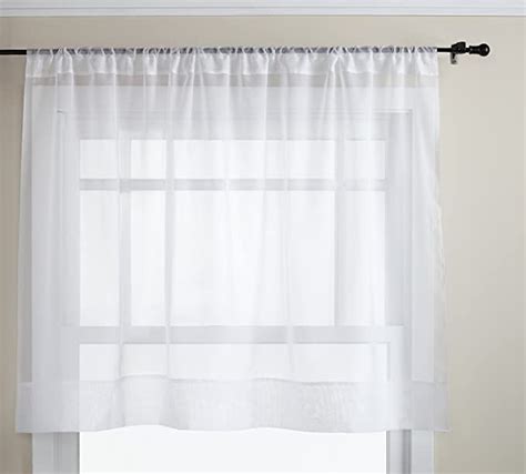 amazoncom graceful  short panel solid sheer window curtain rod